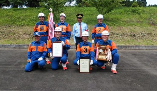 祝　第3方面隊　ポンプ車操法優勝!!　県大会出場へ!!
