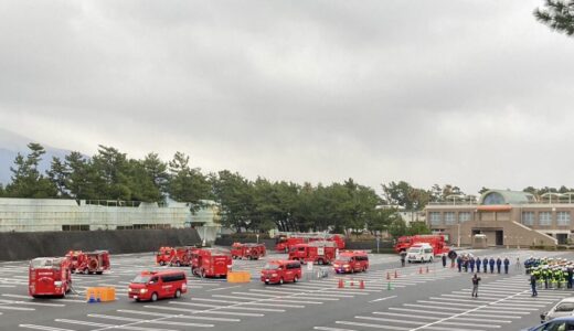 春季富士市火災予防運動消防演習