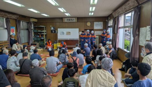 吉永地区への防災訓練参加